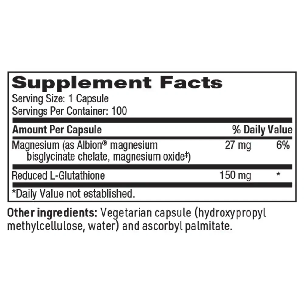Product image for Reduced L-Glutathione 150mg.