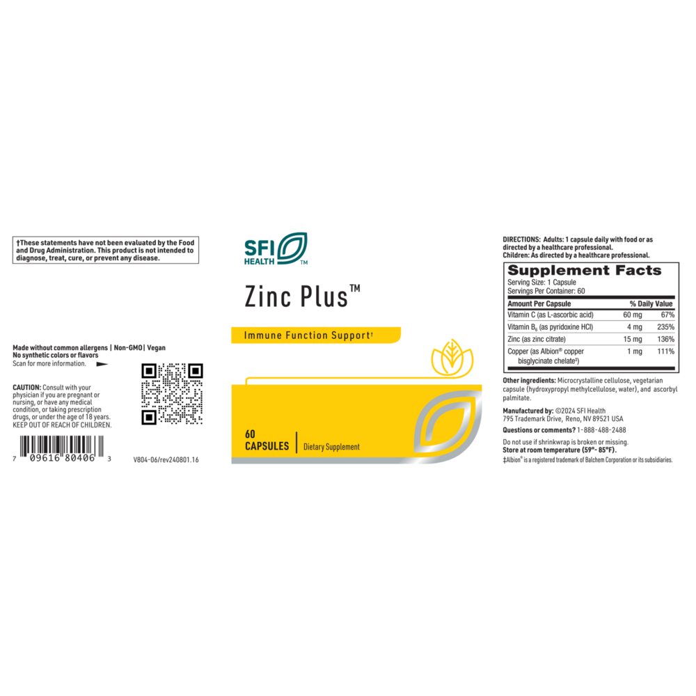 Product image for Zinc Plus.