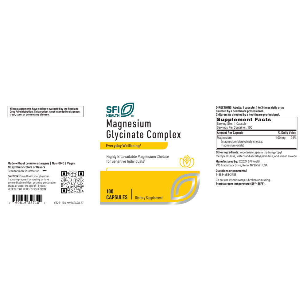 Product image for Magnesium Glycinate Complex.