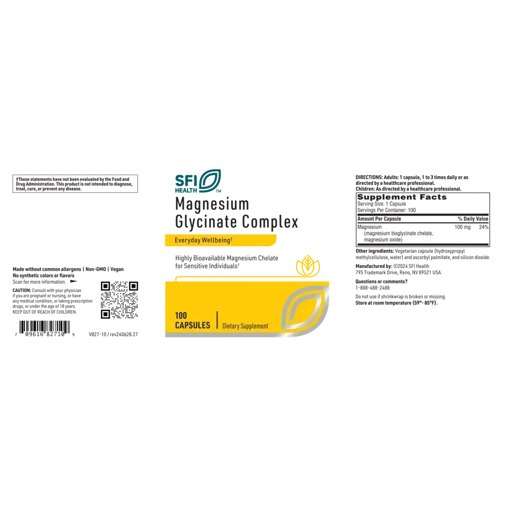 Product image for Magnesium Glycinate Complex.