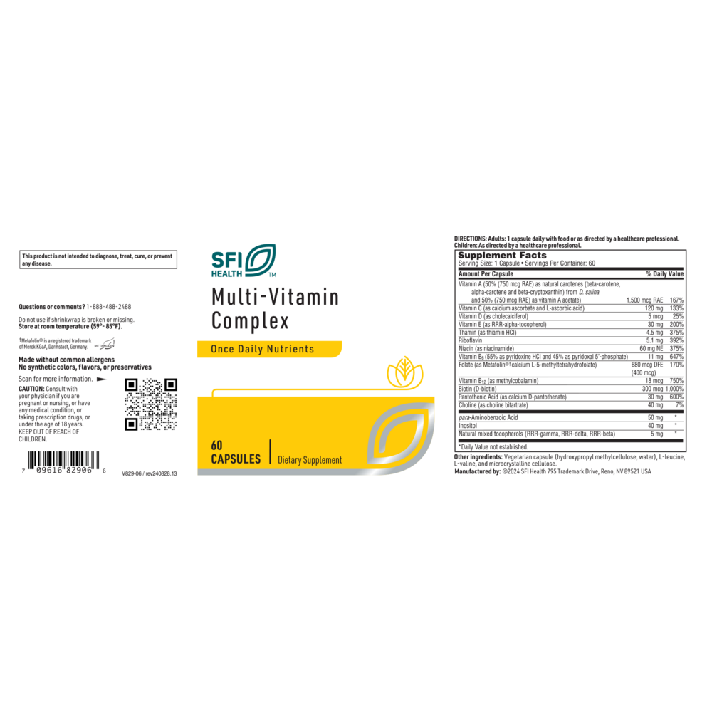 Product image for Multi-Vitamin Complex.