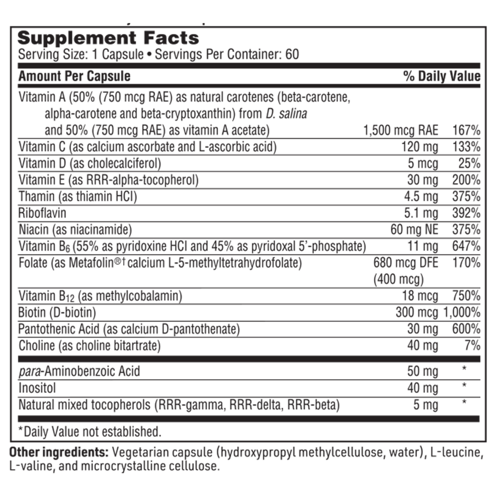 Product image for Multi-Vitamin Complex.