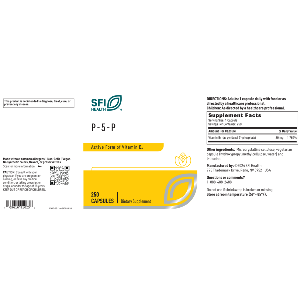 Product image for P-5-P 30mg.
