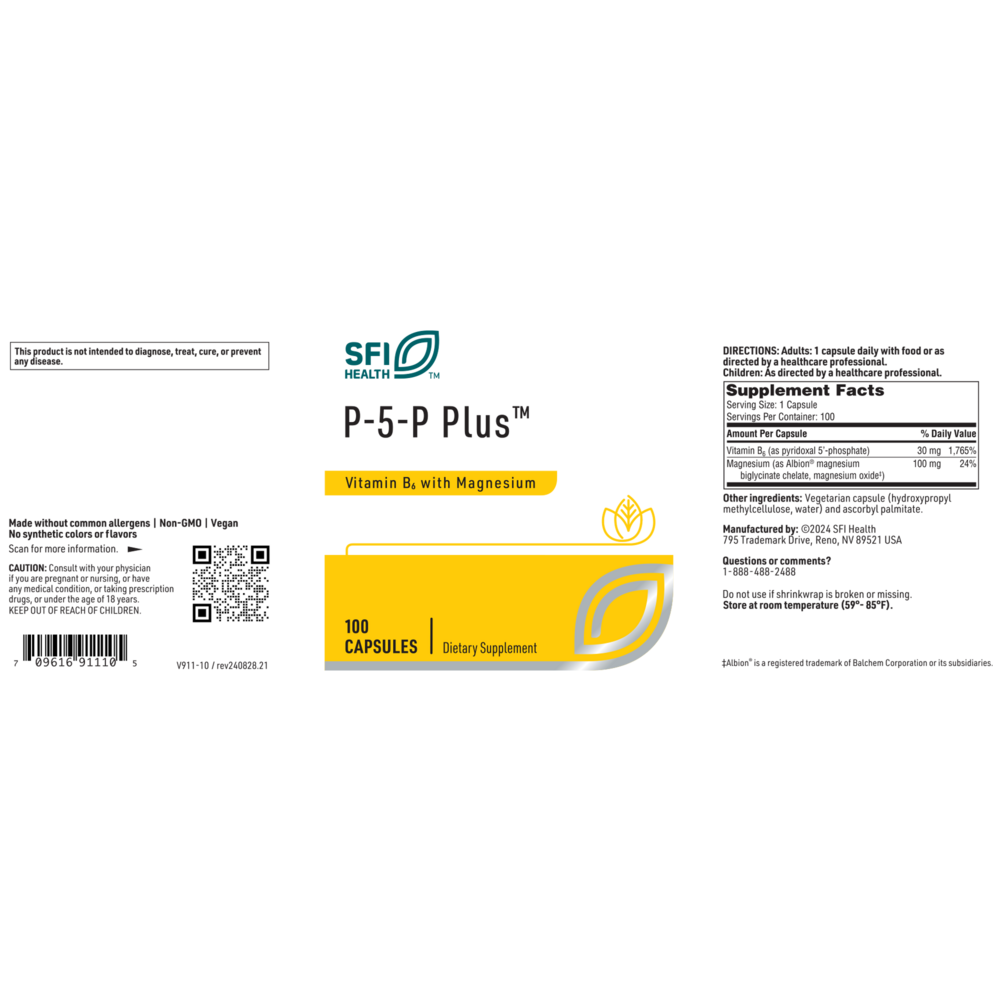 Product image for P-5-P Plus w/Magnesium.