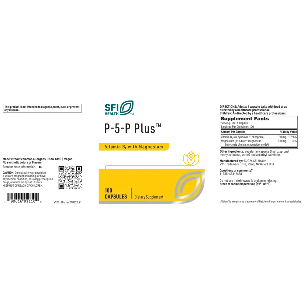 Product image for P-5-P Plus w/Magnesium.