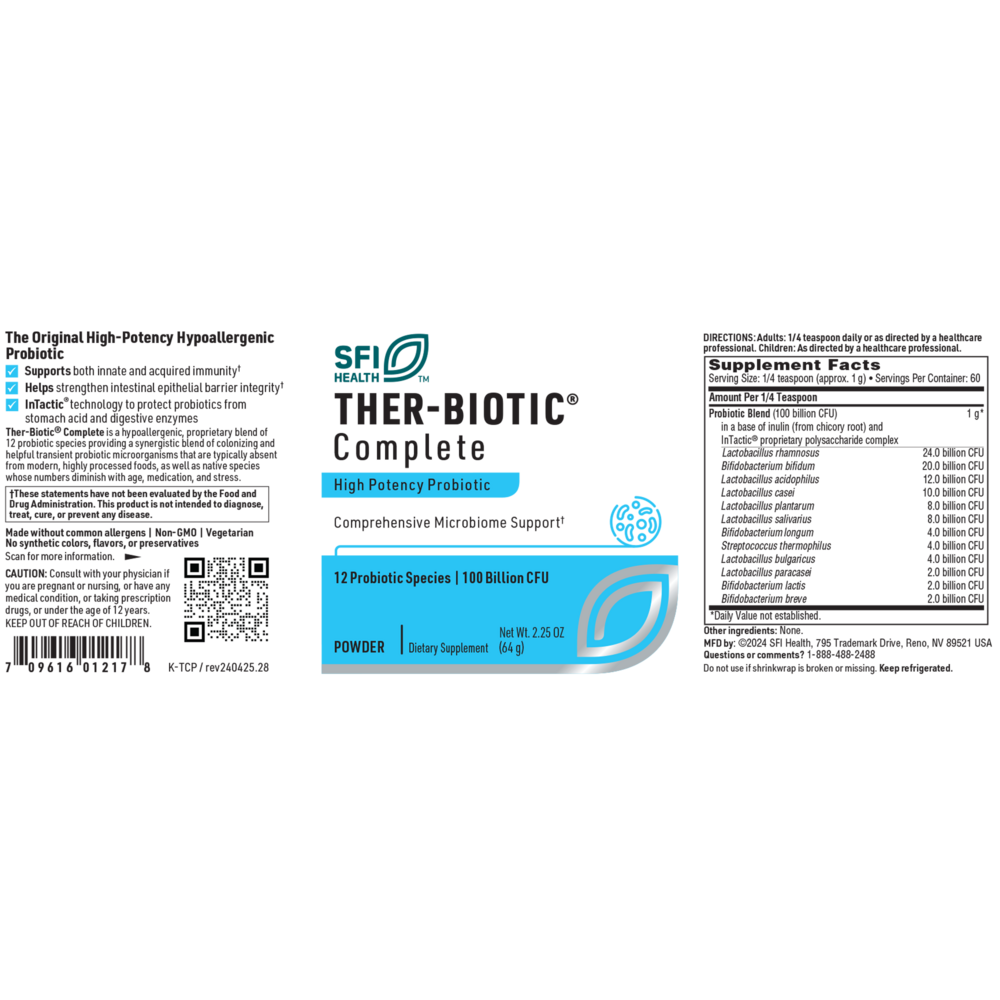 Product image for Ther-Biotic® Complete Powder.
