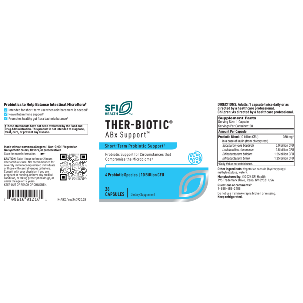 Product image for Ther-Biotic® ABx Support™.