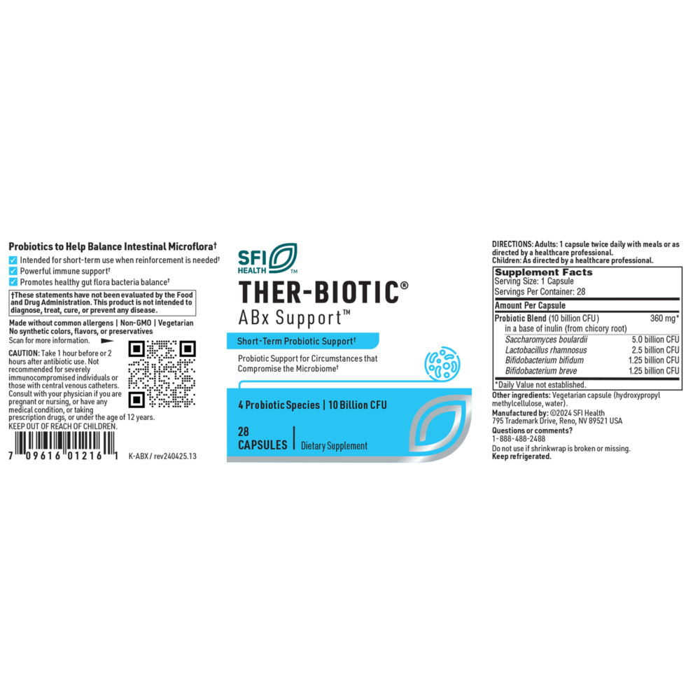 Product image for Ther-Biotic® ABx Support™.