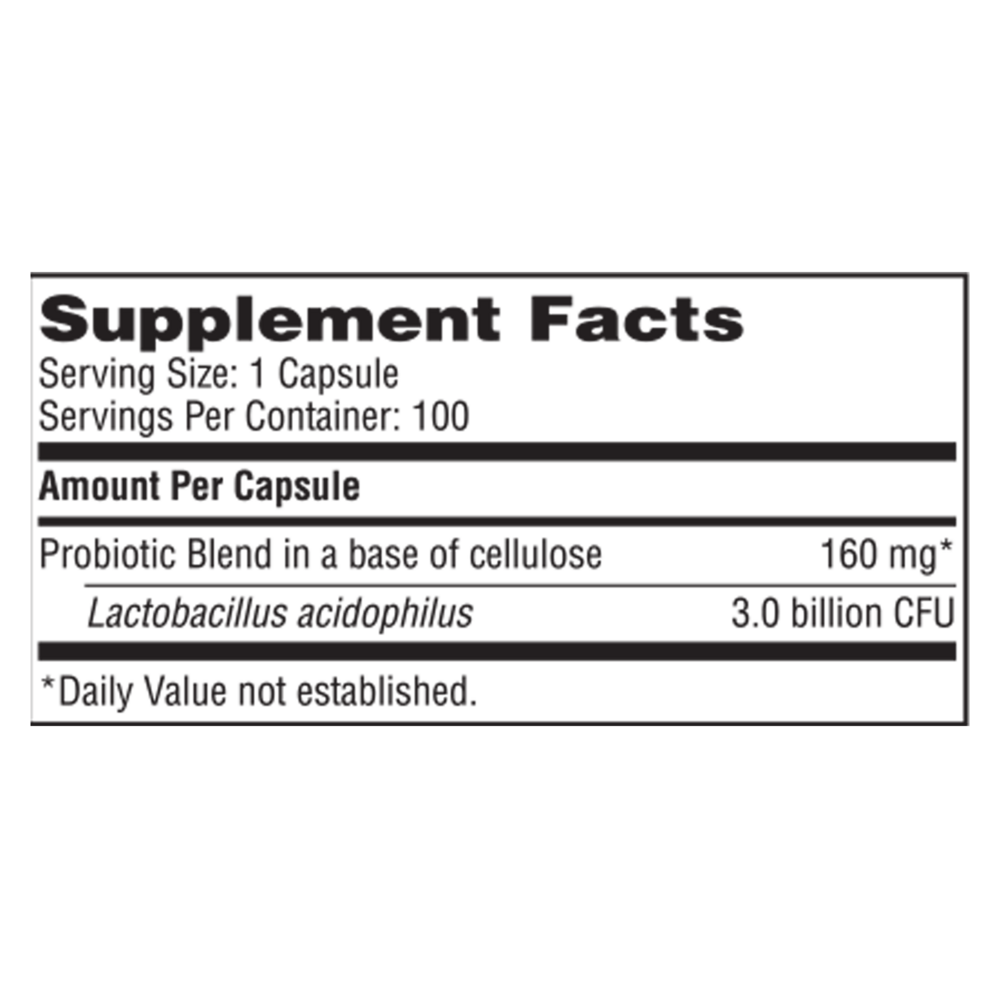 Product image for L. Acidophilus SCD Compliant Probiotic.