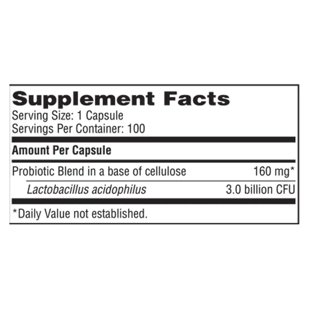 Product image for L. Acidophilus SCD Compliant Probiotic.