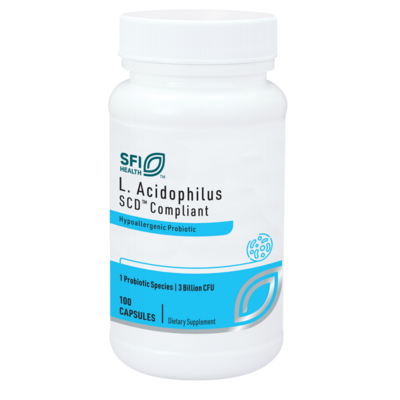 L. Acidophilus SCD Compliant Probiotic 100 capsules