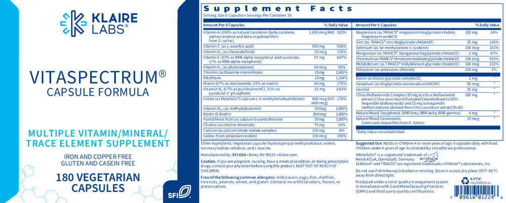 Product image for VitaSpectrum® Capsules.