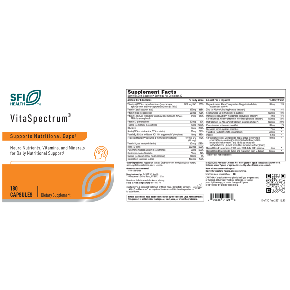 Product image for VitaSpectrum® Capsules.