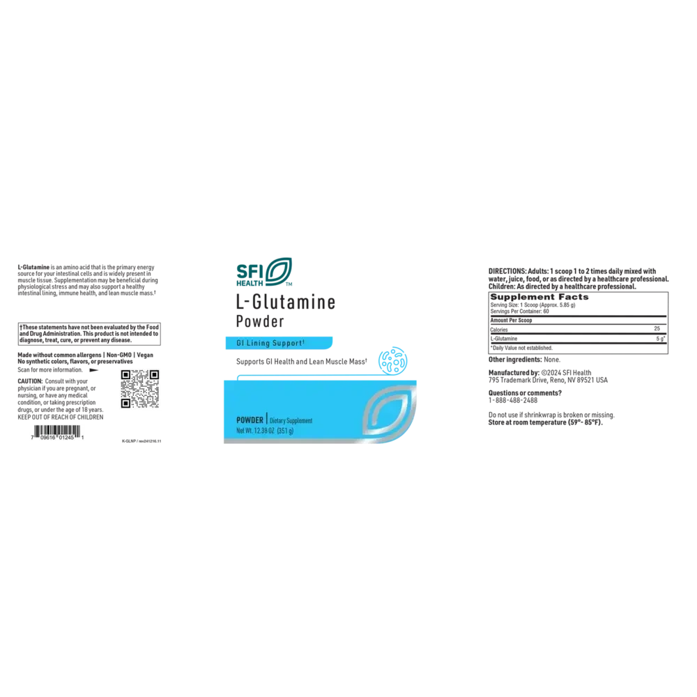 Product image for L-Glutamine Powder.