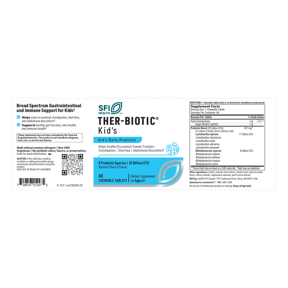 Product image for Ther-Biotic® Kids Probiotic.