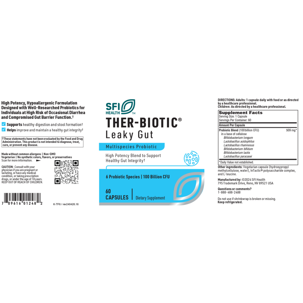 Product image for Ther-Biotic® Leaky Gut (Factor 6).