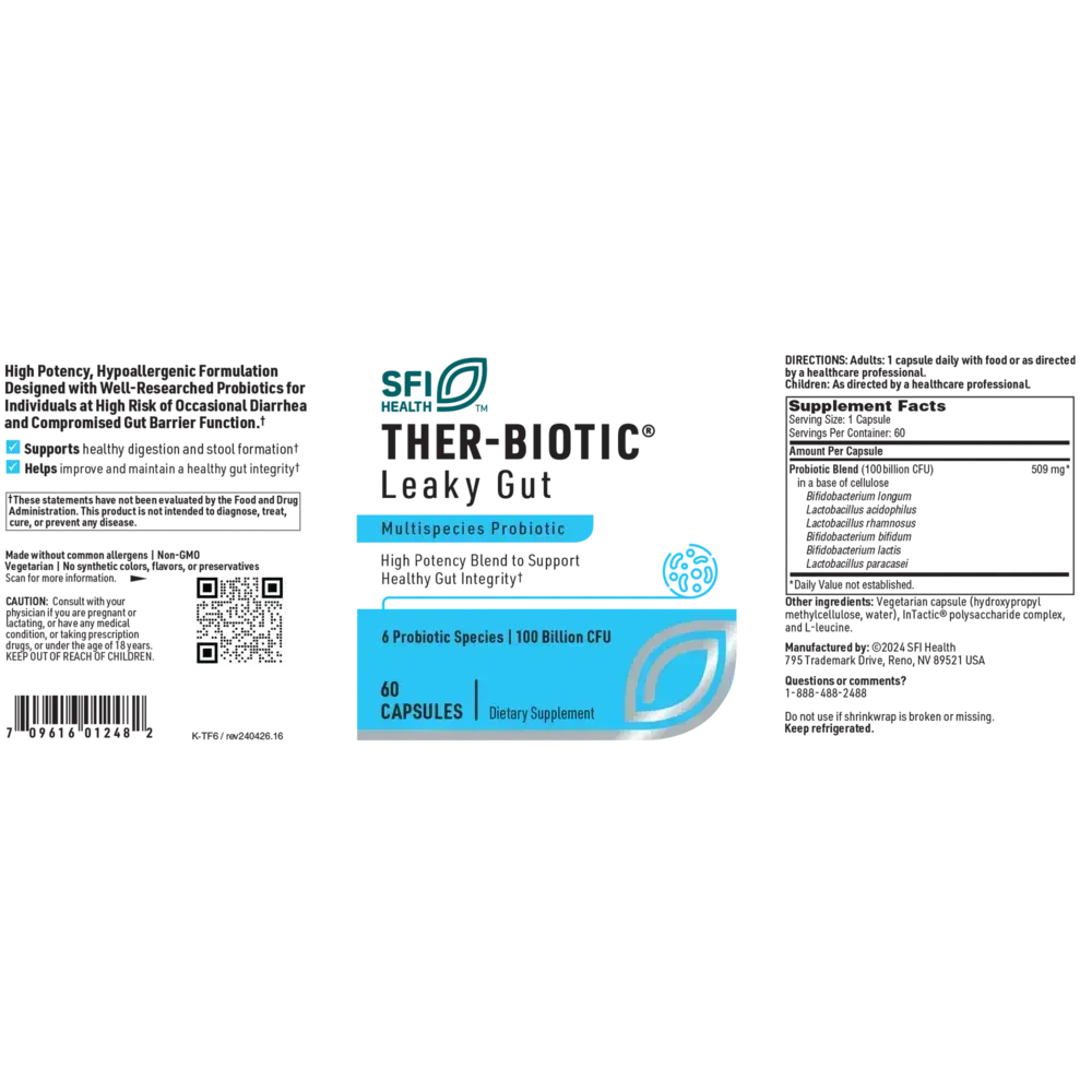 Product image for Ther-Biotic® Leaky Gut (Factor 6).