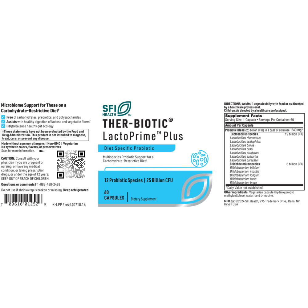 Product image for Ther-Biotic® LactoPrime Plus.