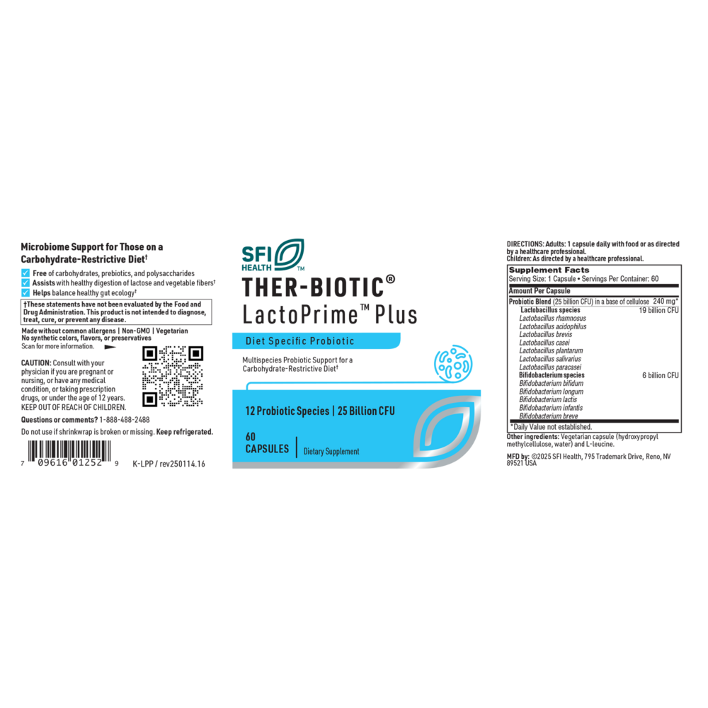 Product image for Ther-Biotic® LactoPrime Plus.