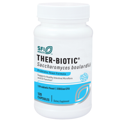 Product image for Ther-Biotic® Saccharomyces Boulardii Probiotic Yeast Formula (120 capsules).