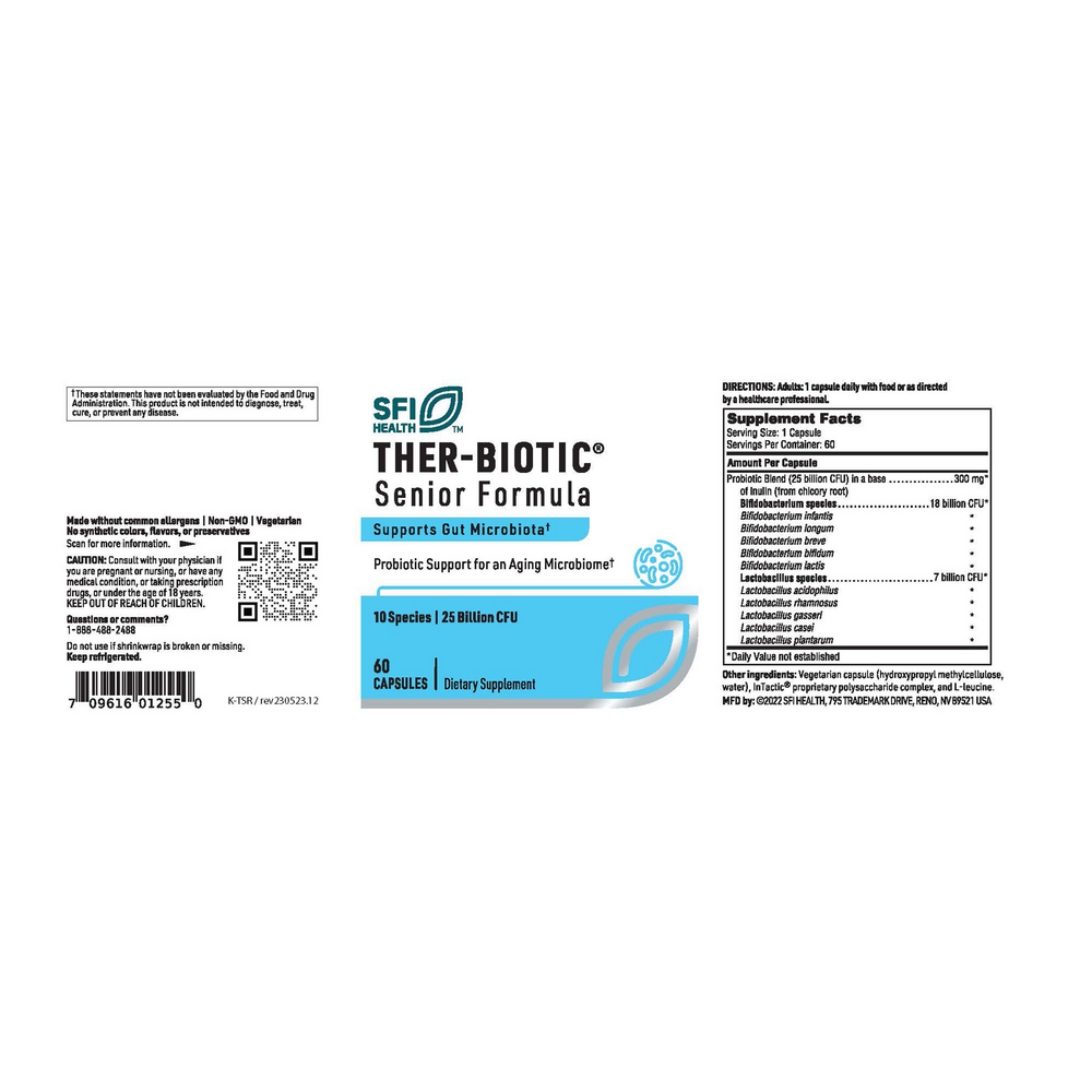 Product image for Ther-Biotic Senior Formula Probiotic.