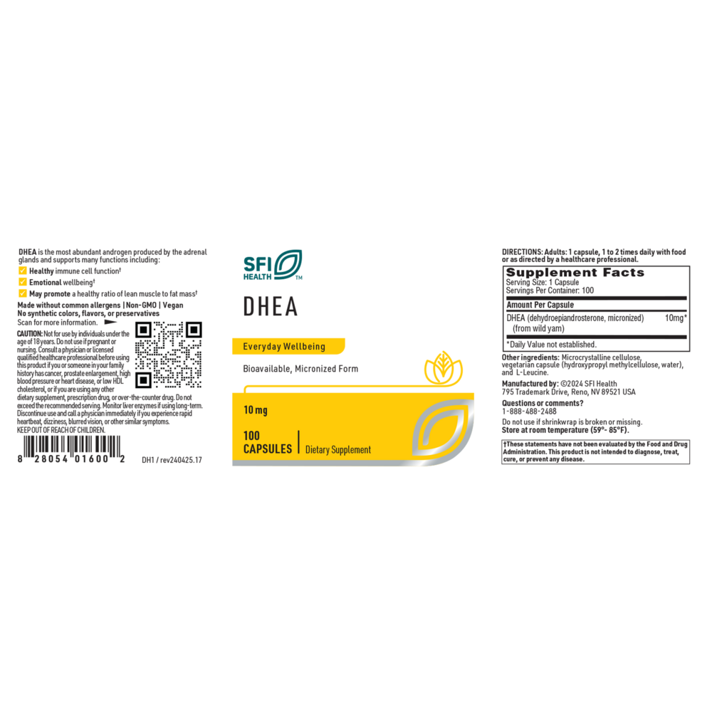 Product image for DHEA 10mg.