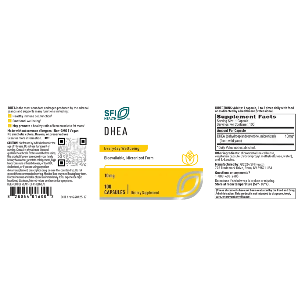Product image for DHEA 10mg.
