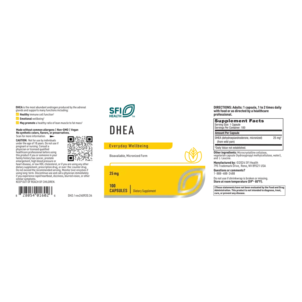 Product image for DHEA 25mg.