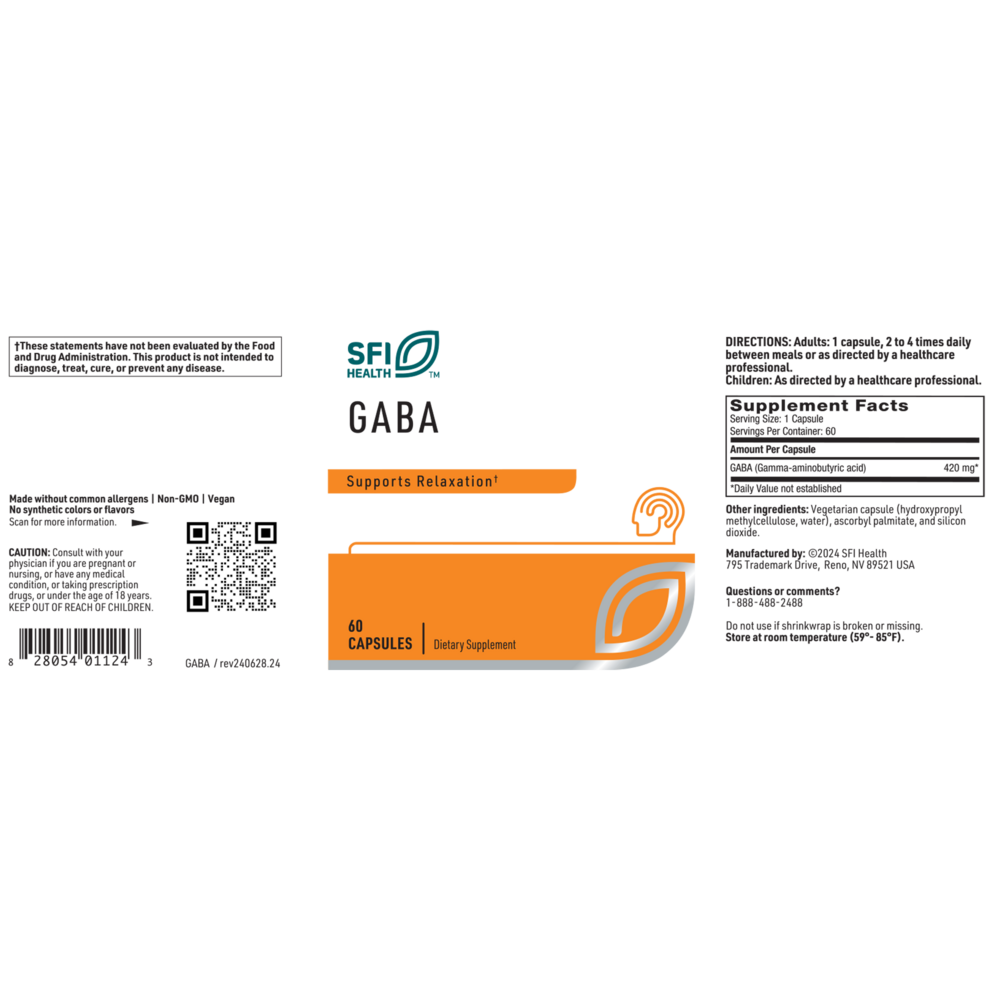 Product image for GABA (420 mg).