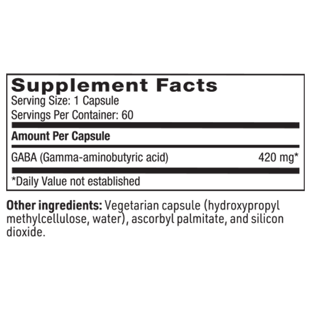 Product image for GABA (420 mg).