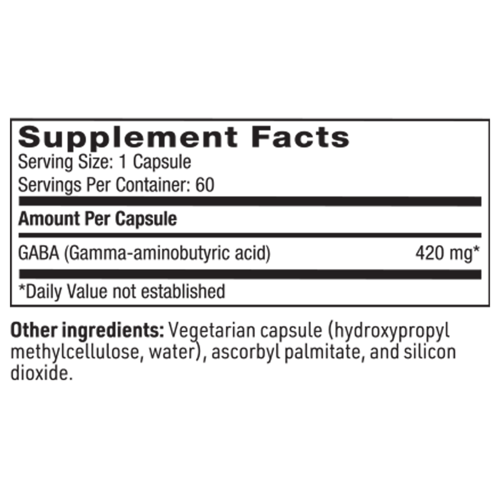Product image for GABA (420 mg).