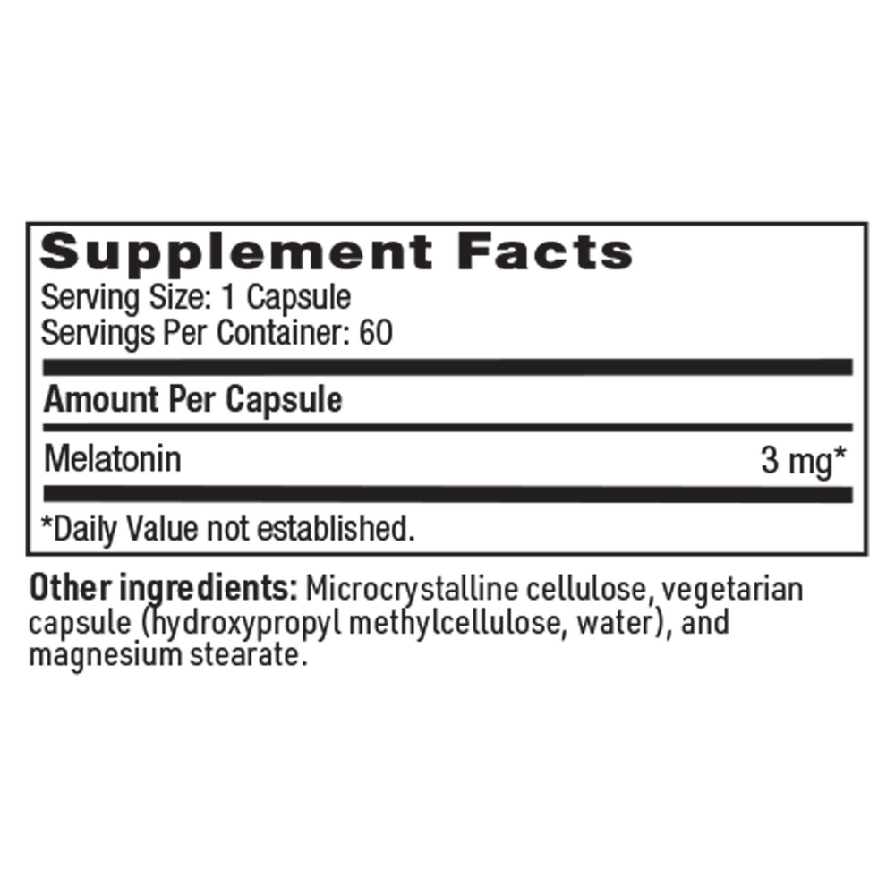 Product image for Melatonin (3 mg).