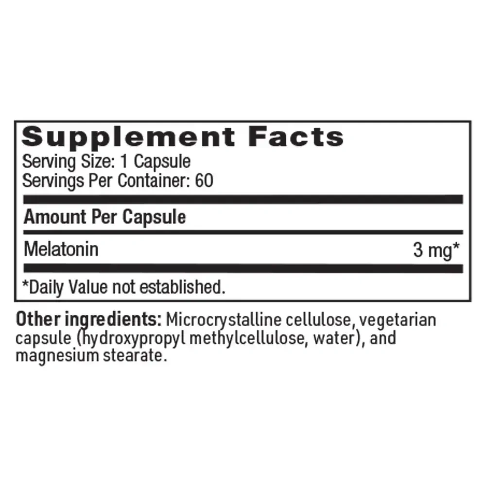Product image for Melatonin (3 mg).