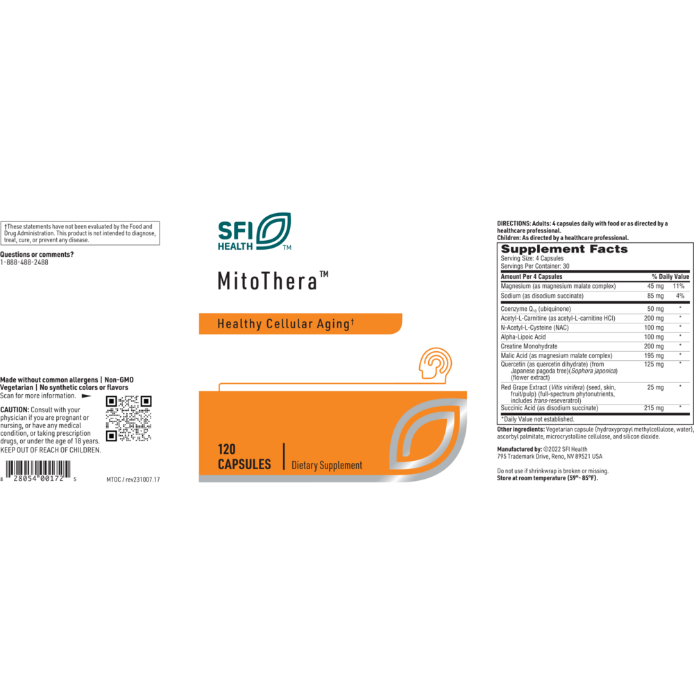 Product image for Mitothera™ Capsule Formula.