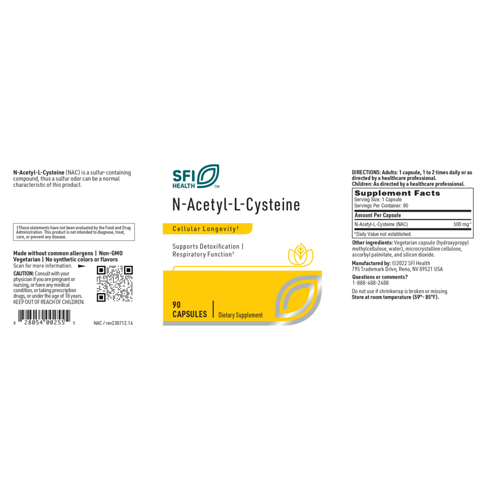 Product image for N-Acetyl-L-Cysteine.