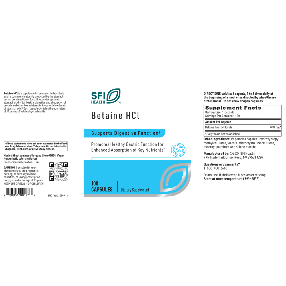 Product image for Betaine HCI.