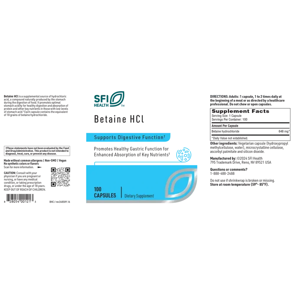 Product image for Betaine HCI.