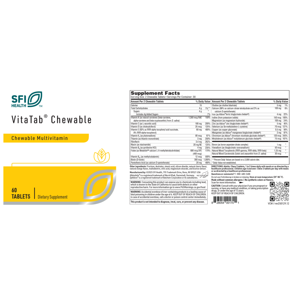 Product image for Vitatab® Chewable.