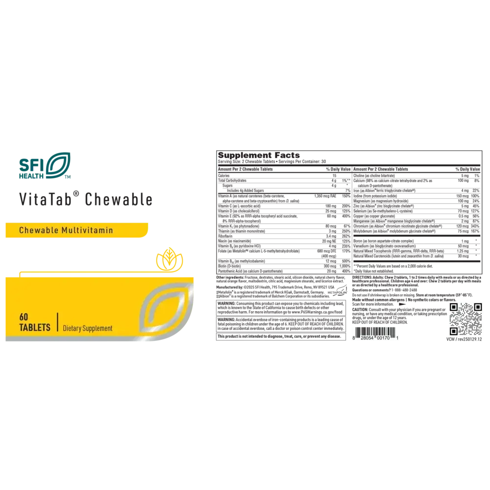 Product image for Vitatab® Chewable.