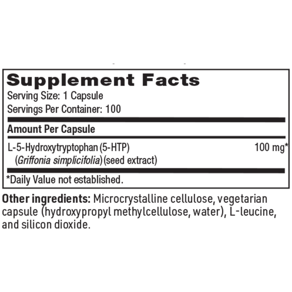 Product image for 5-HTP 100mg.