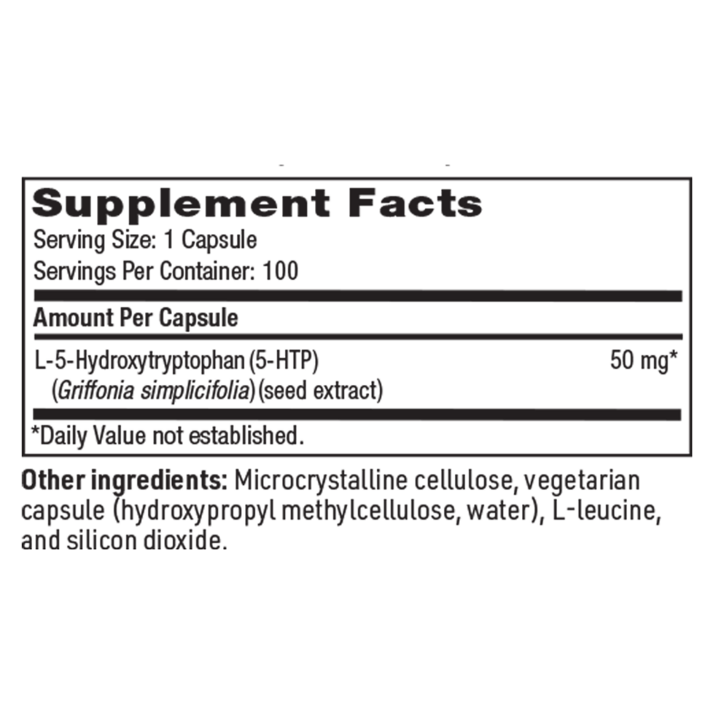 Product image for 5-HTP 50mg.