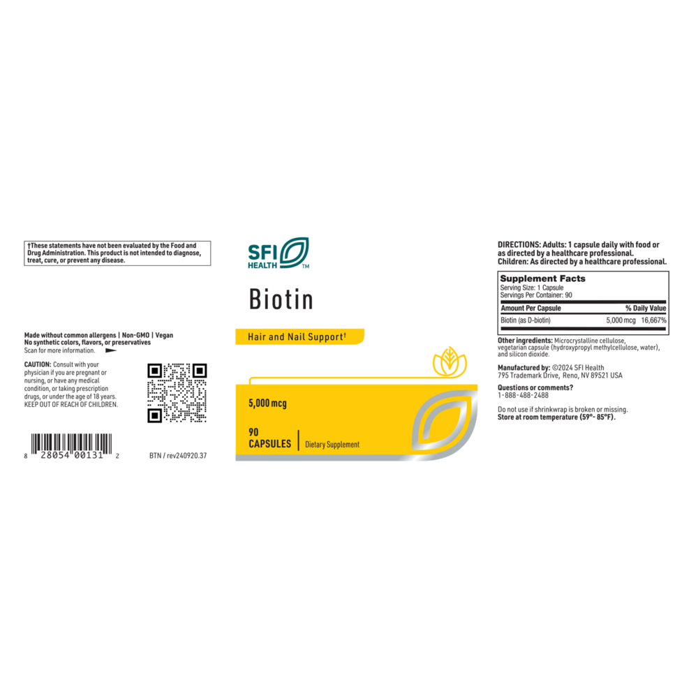 Product image for Biotin.