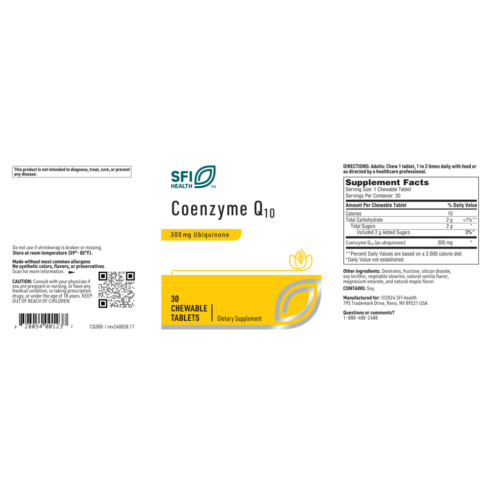 Product image for Coenzyme Q10 (300 mg).