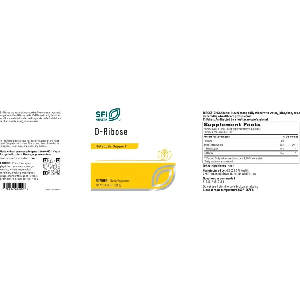 Product image for D-Ribose Powder.