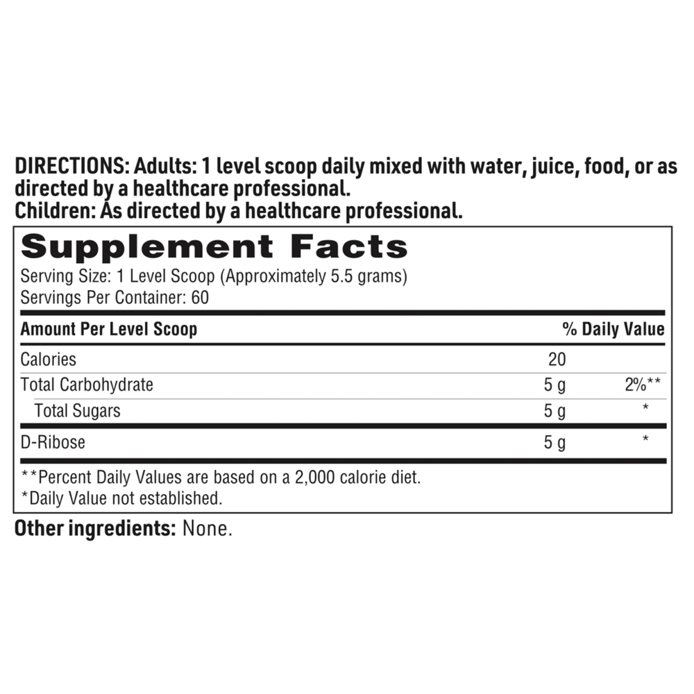 Product image for D-Ribose Powder.