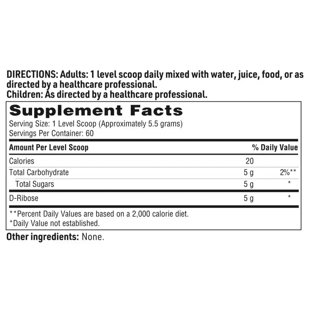 Product image for D-Ribose Powder.