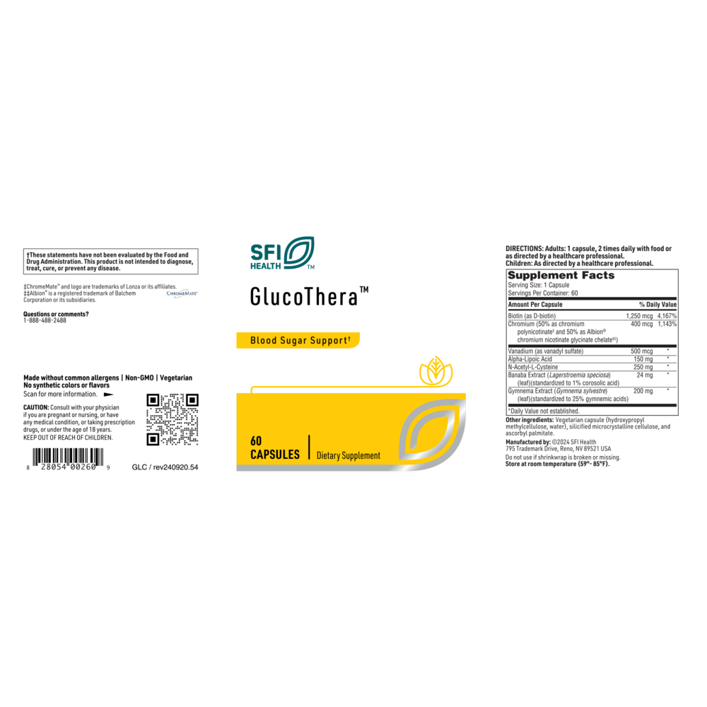 Product image for GlucoThera.