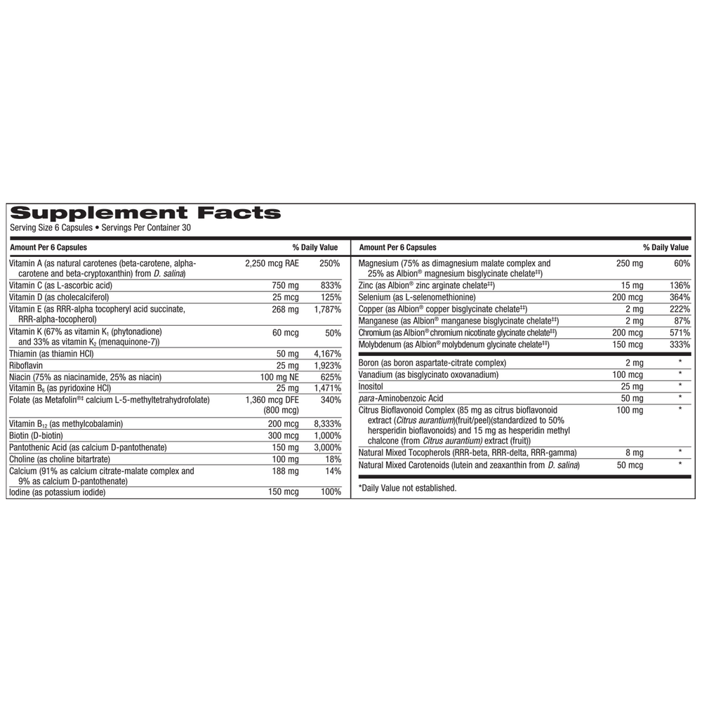 Product image for MultiThera®1 Capsule Formula plus K.