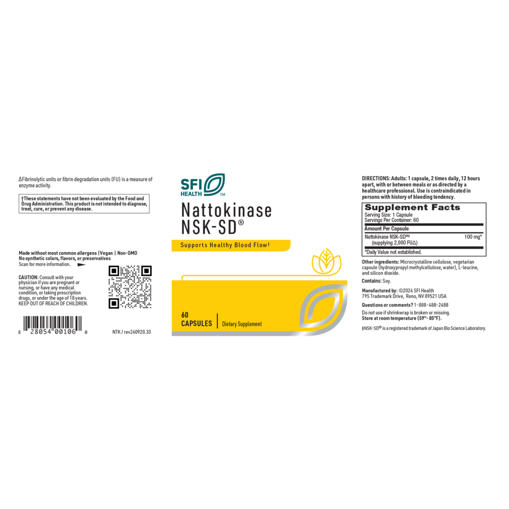 Product image for Nattokinase NSK-SD®.