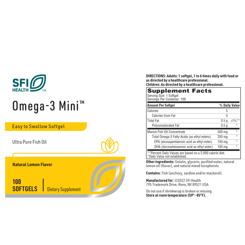 Product image for Omega-3 Mini™ Fish Oil.